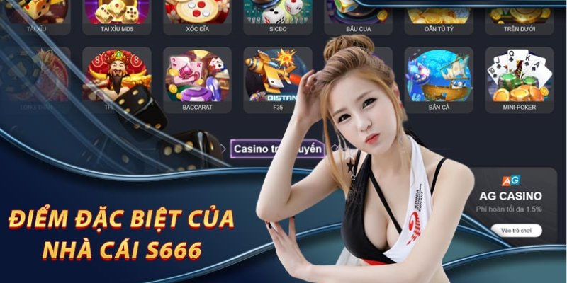 Giao diện nhà cái s666 bắt mắt 