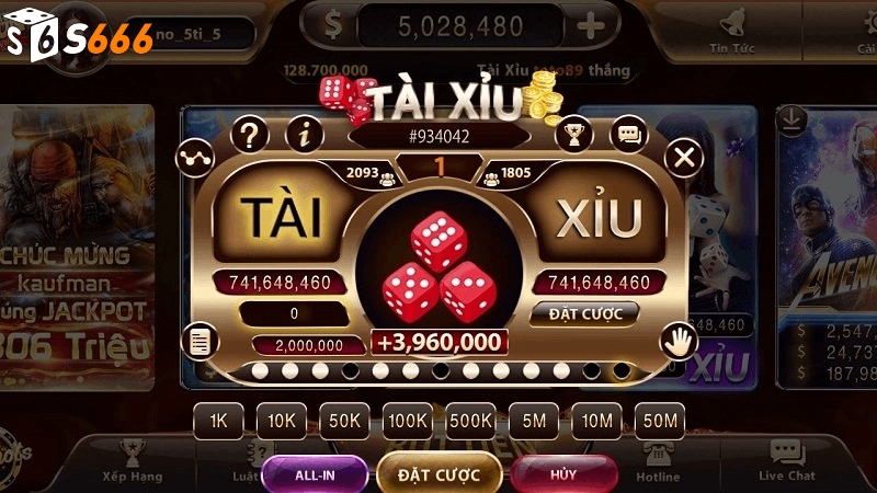 Game tài xỉu tại s666.